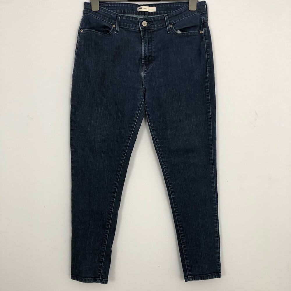 Levis 535 Leggings Jeans Womens W33 L30 Dark Wash Denim Super Skinny Jeggings
